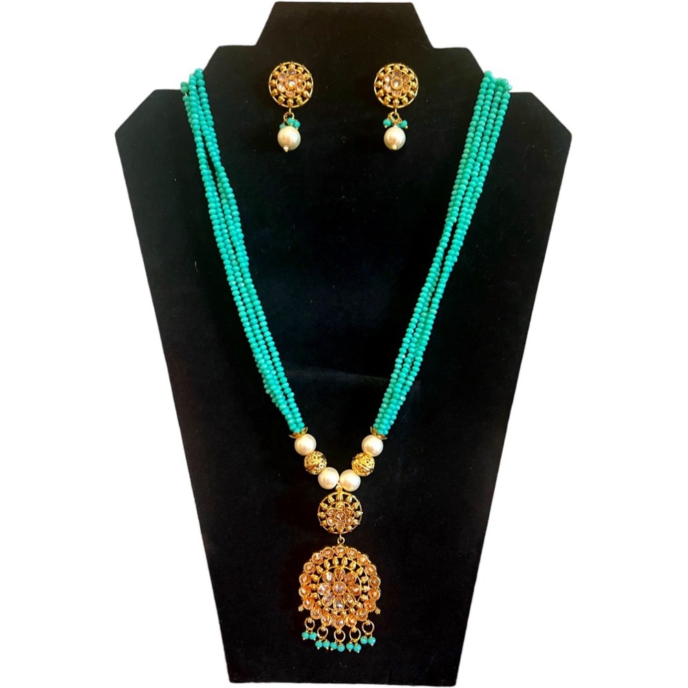 Luxury Indian-Style Necklace and Earring Set